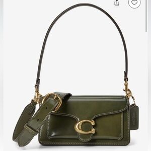 Coach Tabby 20 Bag Spazzolato Leather Olive